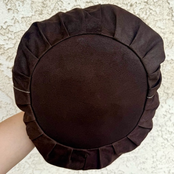 Caerulea Italian Suede Brown Bag - Picture 5 of 16